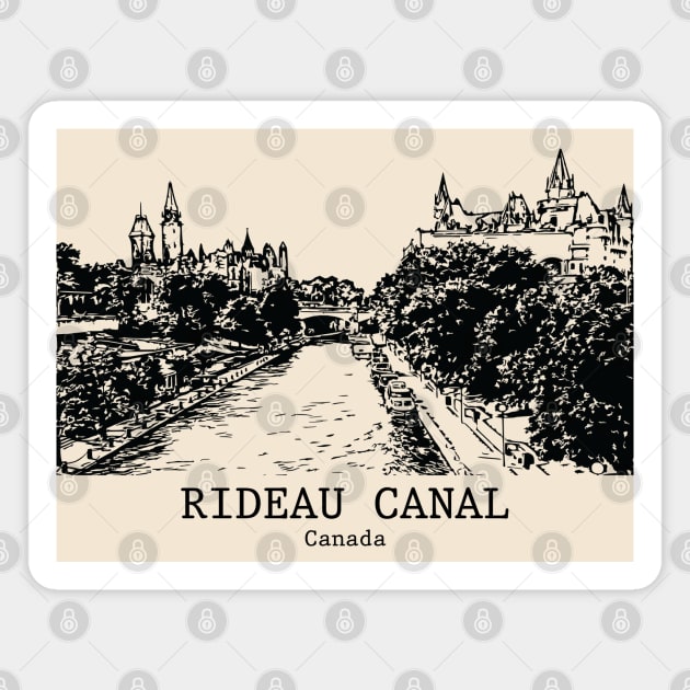 Rideau Canal - Canada Magnet by Lakeric